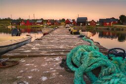 Summer Evening at the Fishing Station Sysne null