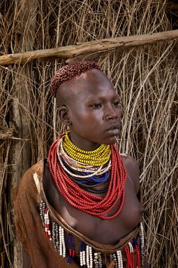 Girl of the Karo Tribe, Omo Valley, Southern Ethiopia null