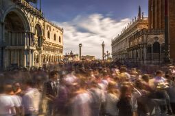 Crowded on St. Mark's Square null